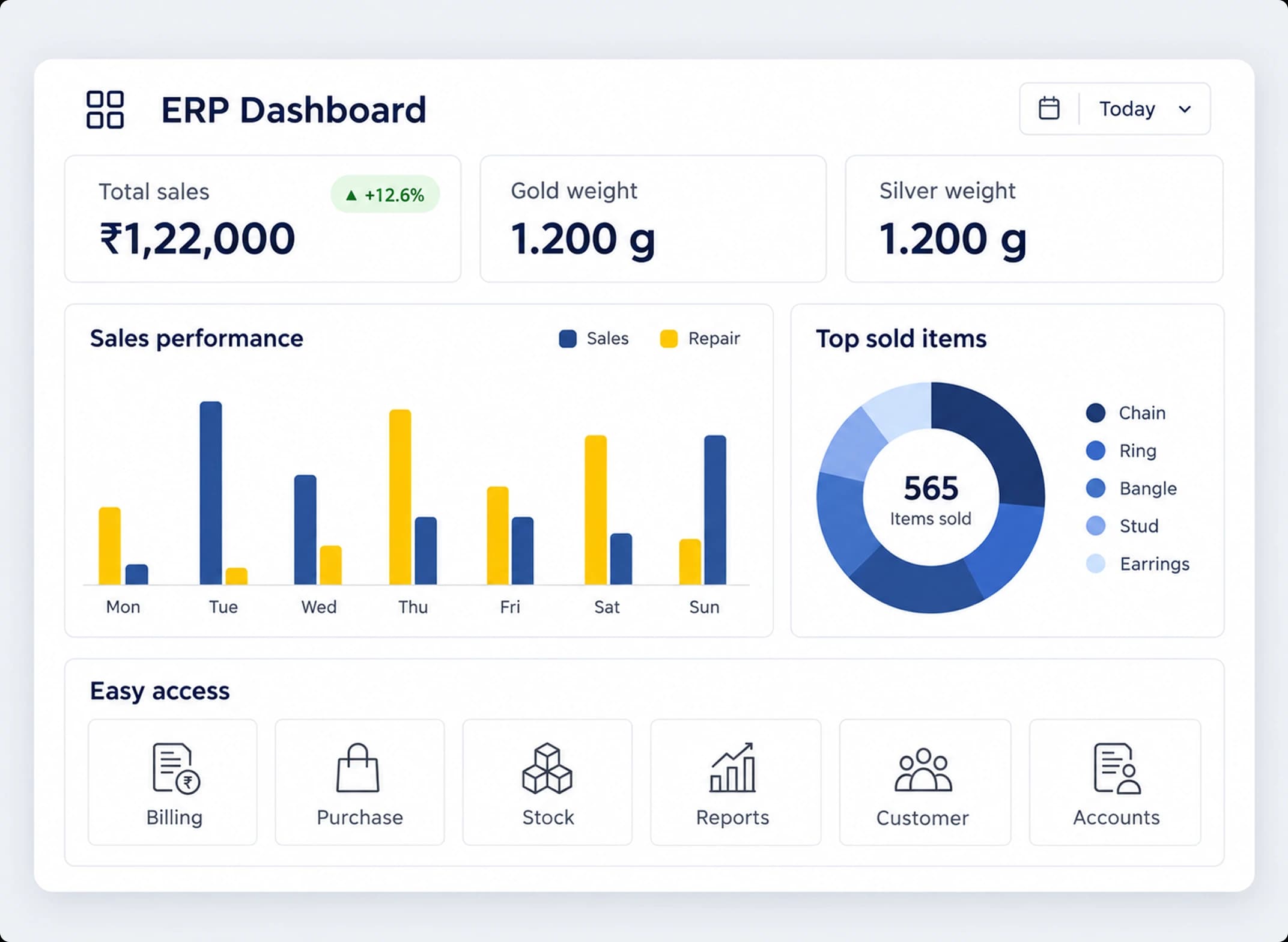 One-Click GST Billing