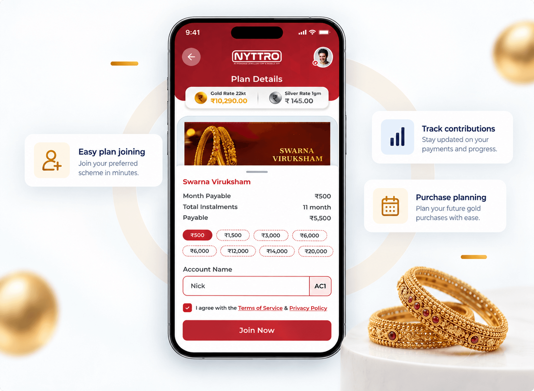 Create & Manage Gold Savings Schemes